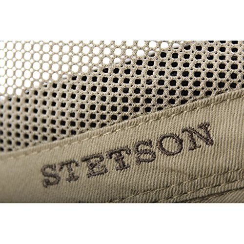 Stetson Sombrero Safari Takani Mujer/Hombre - de Trekking arbusto Malla con Tira para el mentón Verano/Invierno - XL (60-61 cm) Beige