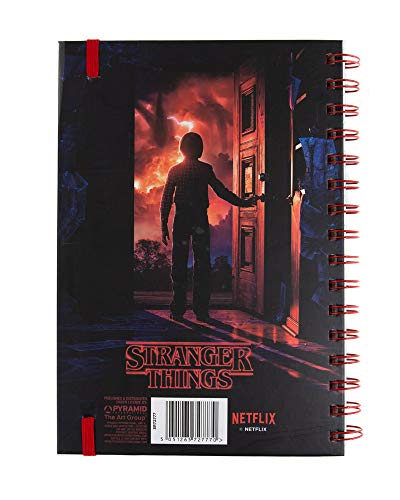 Stranger Things Minde Flayer - Cuaderno de notas en espiral (tamaño A5), diseño de flores