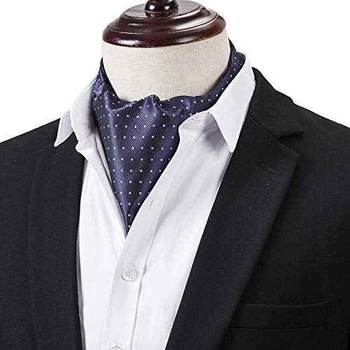 STTLZMC Corbatas Hombre Ascot Paisley Jacquard Pañuelo Negocios Banquete