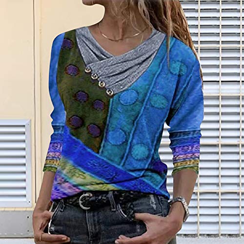 Sudadera para Mujer,Moda Manga Larga Casual Fuera del Hombro Sudaderas Cortos Cuello Redondo Jersey Mujer Otoño Primavera Blusa Tops Tumblr Suéter Mujer Abrigo Deportiva vpass