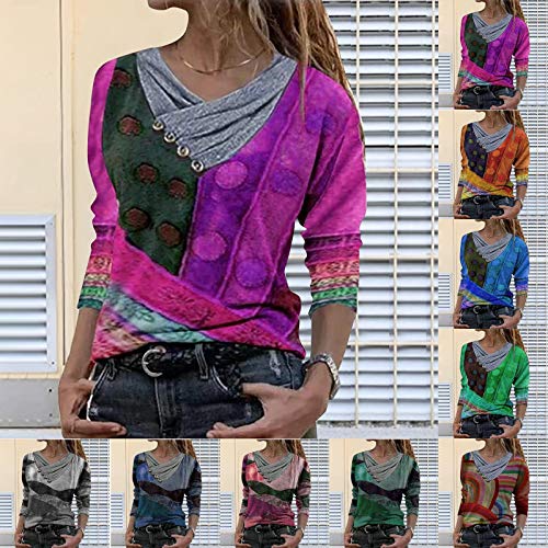 Sudadera para Mujer,Moda Manga Larga Casual Fuera del Hombro Sudaderas Cortos Cuello Redondo Jersey Mujer Otoño Primavera Blusa Tops Tumblr Suéter Mujer Abrigo Deportiva vpass