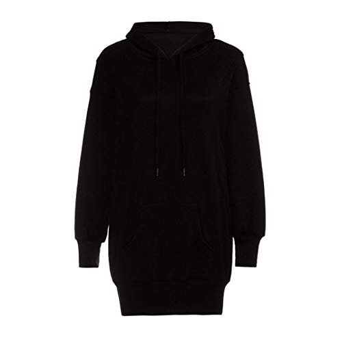 Sudaderas con Capucha Mujer Largas, Fossen Invierno Tumblr Sudaderas Anchas Bolsillo Camiseta de Manga Larga Blusa Tops Pullovers en Oferta y Marca