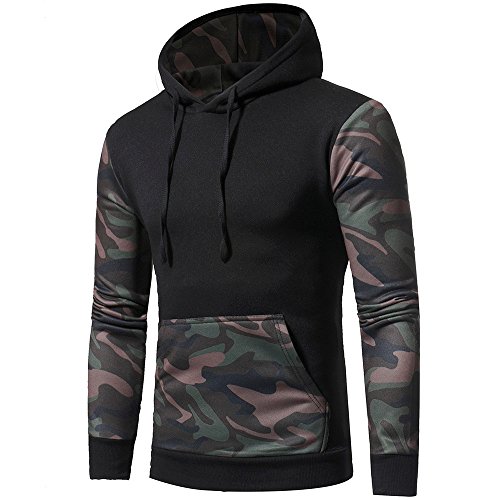 Sudaderas con Capucha para Hombre Camuflaje Jersey Ciclismo Suéter Manga Larga Hombre Ropa de Deporte Hoodie Chándal con Cordón Hombre riou