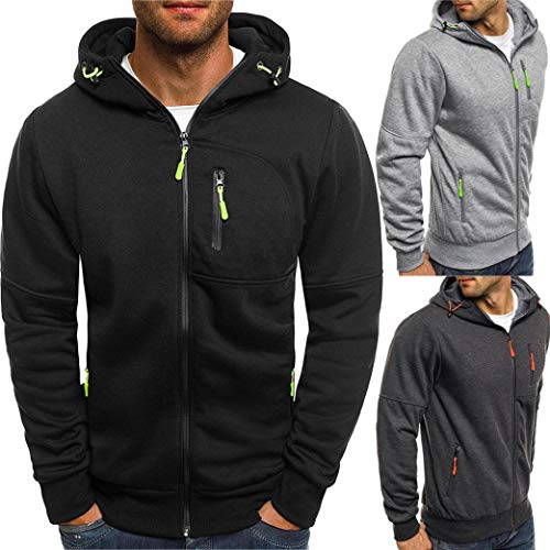 Sudaderas Hombre Chaquetas Hombre Marca Invierno,ZARLLE Ropa Hombre Guapa Top Moda Moto Ropa Cremallera Deportes Cardigan Sudaderas De AlgodóN Hombre Chaquetas Y Abrigos