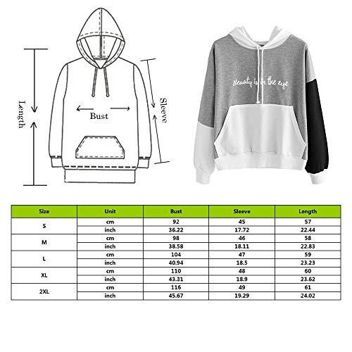 Sudaderas Hoodie Sudaderas con Capucha Estampadas con Letras, Camisas para Mujer, Camisetas De Manga Larga A La Moda, Pulóver para Mujer, Ca