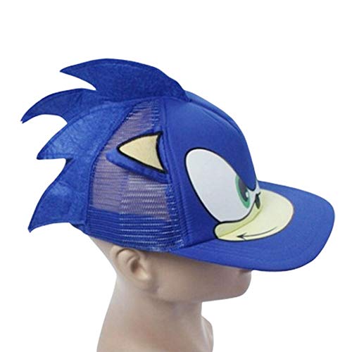 SunAll Hip Hop Gorra de béisbol Sombrero del Casquillo, 1 Historieta de Las PC de Sonic Moda Sombrero de Sol Casual Regalos de Cosplay del Partido de béisbol del Casquillo del Acoplamiento Casquillo