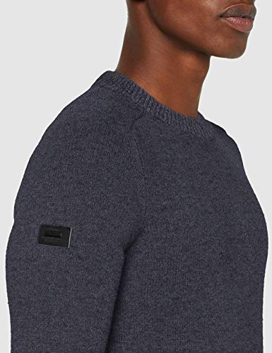 Superdry Harlo Crew suéter, Azul (Manor House Navy Twist V6o), XL para Hombre