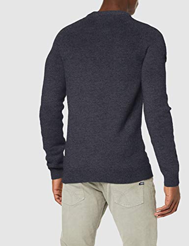 Superdry Harlo Crew suéter, Azul (Manor House Navy Twist V6o), XL para Hombre