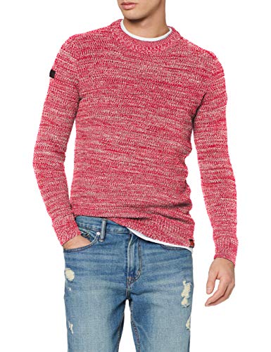 Superdry Keystone Crew suéter, Rojo (Desert Red Twist R8r), XXL para Hombre