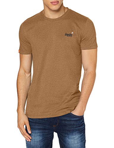 Superdry OL Vintage Embroidery tee Camiseta, Naranja (Buck Tan Marl R6w), L para Hombre