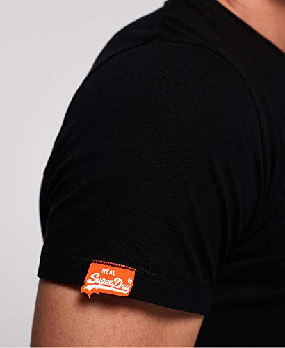 Superdry Orange Label Vntge Emb S/S tee Camiseta, Negro (Black 02A), XX-Large (Talla del fabricante: 2XL) para Hombre