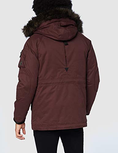 Superdry SDX Parka, borgoña, L para Hombre