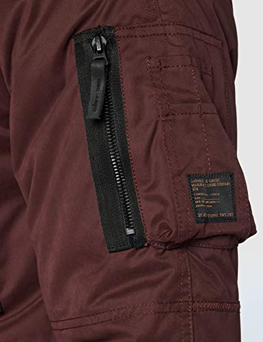 Superdry SDX Parka, borgoña, L para Hombre