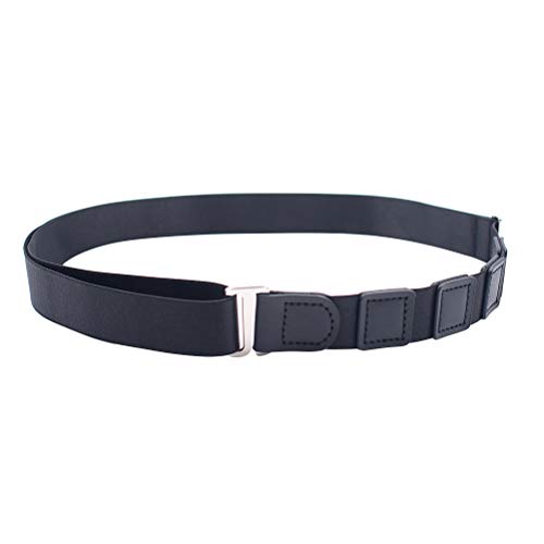 SUPVOX – Camiseta Stay Belt cinturón ajustable para ropa interior Shirt Lock para hombres y mujeres que mantienen la camisa reentrada – 2,5 cm (negro)