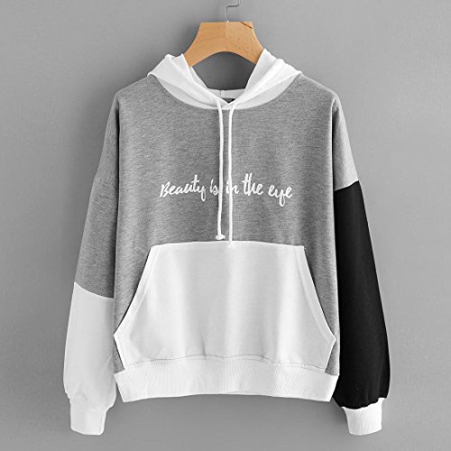 Switchali Sudaderas Mujer Baratas con Capucha Ropa de Mujer en Oferta otoño Abrigos de Mujer (Small, Gris)