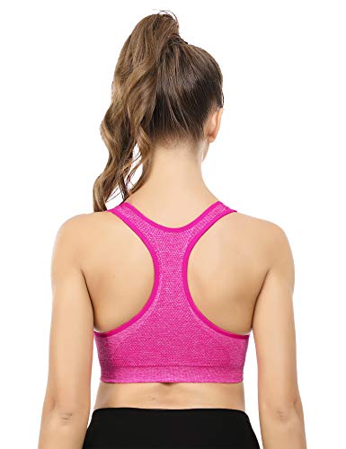 Sykooria Sujetador de Entrenamiento para Mujer Sujetador Deportivo Acolchado Deportivo de Alto Impacto sin Tirantes con Espalda Descubierta Crop Top para Gimnasio Yoga Running