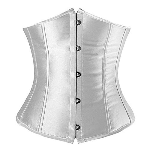 SZIVYSHI Mujer Steampunk Corsé de Underbust Cintura Waist Cincher gótico Bustier Fajas Reductoras de Cinturón Firme de Formación para