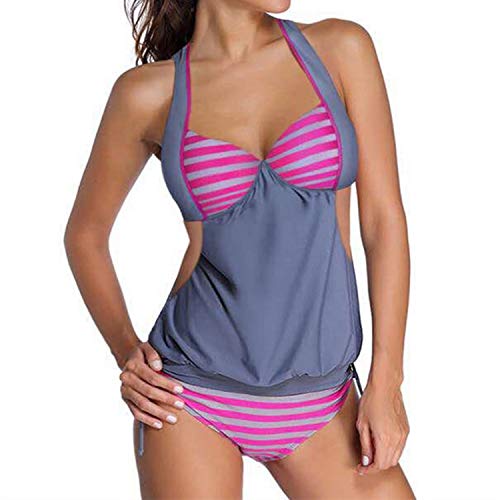 Tankini Biknis Set Mujeres Camuflaje Estampado Traje De Baño Push Up Traje De Baño Playa Más Tamaño Traje De Baño Bikini 3XL E837