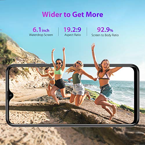 Teléfono Móvil Libre, Ulefone Note 7 Android 9 Smartphone, Pantalla 6.1" Water-Drop Screen Móvil, Smartphone Barato Dual SIM, Batería 3500 mAh, 8MP + 2MP + 2MP, 16GB ROM (SD 64GB), Face ID (Verde)