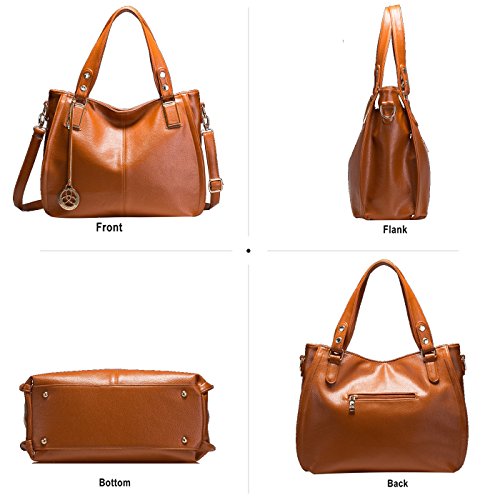 Tisdaini Bolsos de Mano Mujer Bolsos Bandolera Moda Gran Capacidad Cuero Suave Bolsos Totes Shoppers y Bolsos de Hombro