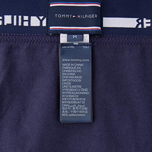 Tommy Hilfiger 3p Lr Trunk Boxer, Azul (Peacoat-pt 409), M (Pack de 3) para Hombre