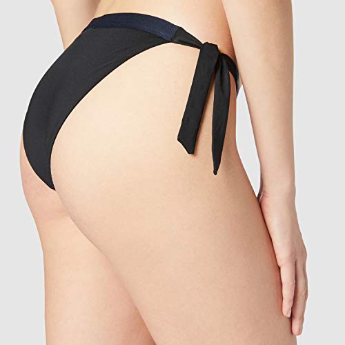 Tommy Hilfiger Cheeky Side Tie Bikini Bragas, Negro (, M para Mujer