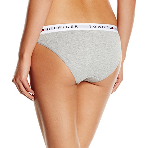 Tommy Hilfiger Cotton Bikini Iconic-Shorts Mujer, Gris (Grey Heather 004) 38