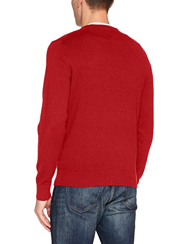 Tommy Hilfiger Pima CTN Cashmere C-NK CF Sudadera, Rojo (Haute Red Heather), X-Large para Hombre