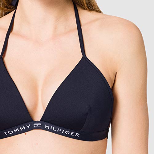 Tommy Hilfiger Triangle Fixed Parte Superior de Bikini, Desert Sky, S para Mujer