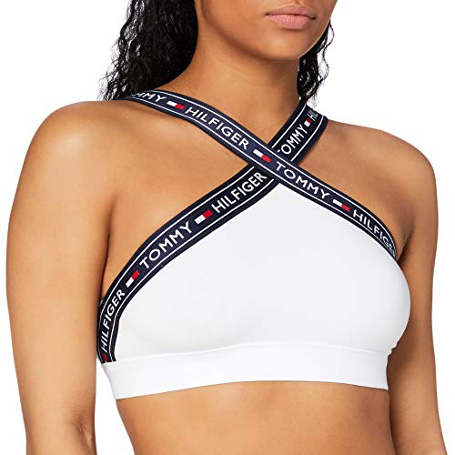 Tommy Hilfiger X Sujetador Estilo Bralette, Blanco (White 100), Small para Mujer