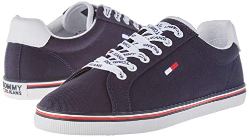 Tommy Jeans Essential Lace Up Sneaker, Zapatillas Mujer, Azul (Twilight Navy C87), 39 EU