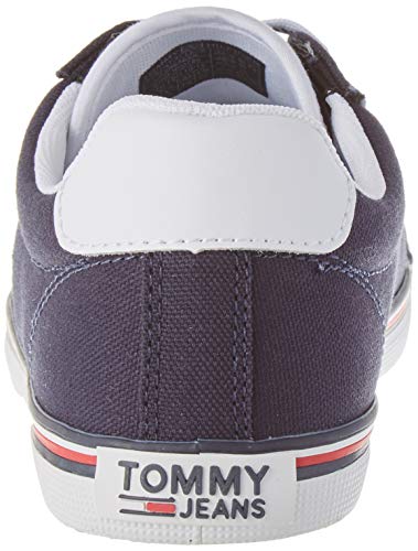 Tommy Jeans Essential Lace Up Sneaker, Zapatillas Mujer, Azul (Twilight Navy C87), 39 EU