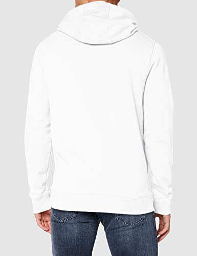 Tommy Jeans TJM Essential Graphic Hoodie Suéter, Blanco (White), X-Small Hombre