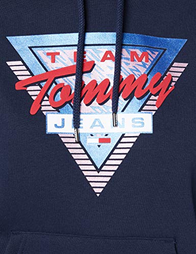 Tommy Jeans Tjw Modern Logo Hoodie Suéter, Marina Crepuscular, M para Mujer