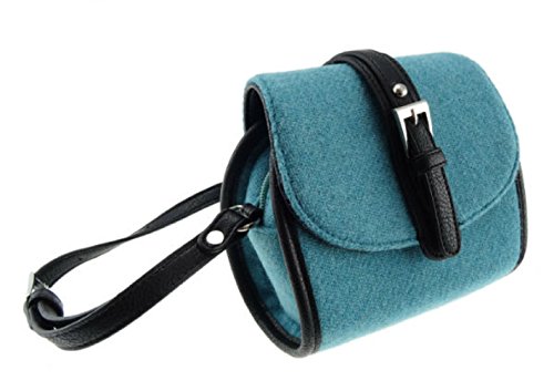 Traje de neopreno para mujer 100% Harris Tweed de lana azul bolsa para raquetas de tenis Mini tubo de neón 32 por Glen Appin