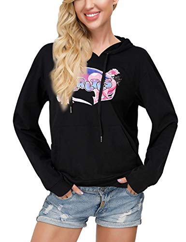 TUONROAD Sudaderas con Capucha para Mujeres Chicas Tie Dye Estampado Hoodie Manga Larga Casual Sudadera M