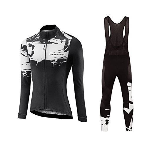 Uglyfrog Bike Wear De Manga Larga Maillot Ciclismo Mujer Bodies Long Bib Tights with Gel Pad Spring Style