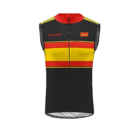 Uglyfrog Maillot Ciclismo Hombre Verano Ropa Bicicleta con Sin Mangas para MTB Bici Ciclista Chalecos ESH19VS05