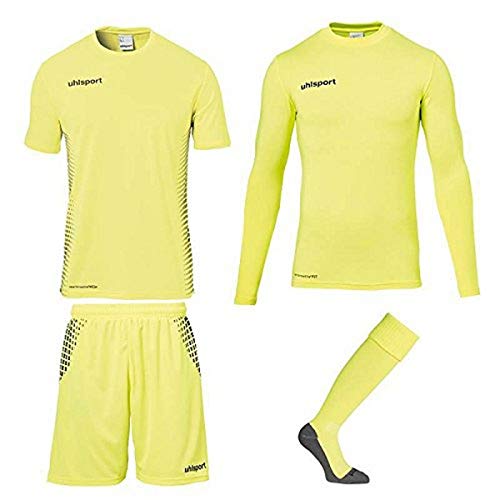 uhlsport Score Goalkeeper Jersey de Portero, Hombre, Amarillo Flúor/Negro, 140