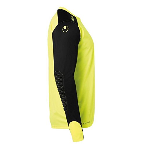 uhlsport Tower Goalkeeper LS Jersey de Portero, Hombre, Amarillo Flúor/Negro, S