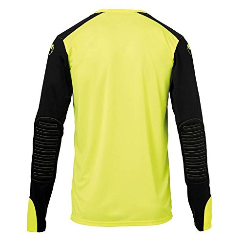 uhlsport Tower Goalkeeper LS Jersey de Portero, Hombre, Amarillo Flúor/Negro, S