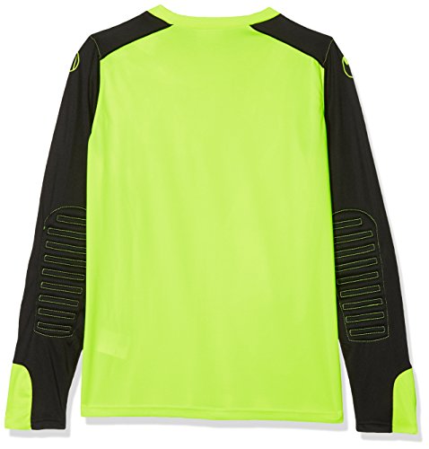 uhlsport Tower Goalkeeper LS Jersey de Portero, Hombre, Amarillo Flúor/Negro, S