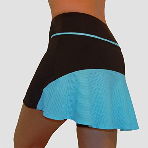 UKKD Falda de Tenis Skorts Falda Faldas Mujeres Plus Tamaño Faldas para Mujer Correr Tenis Golf Entrenamiento Deportes Ropa Natural