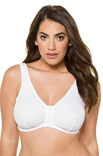 Ulla Popken Bustier Uni, Sujetador para Mujer, Blanco (Weiss 20), 110D