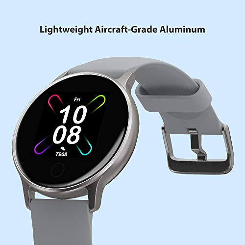 UMIDIGI Reloj Inteligente Uwatch 3S Fitness Tracker con Monitor de Oxígeno en Sangre y Monitor de Frecuencia Cardíaca para Mujeres Hombres 5ATM Impermeable con Brújula para iPhone Samsung y Android