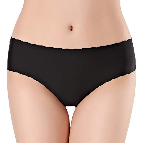 UMIPUBO Braguita para Mujer sin Costuras Señoras Algodó Ropa Interior Ultra Delgadas Low Rise Invisibles Calzoncillos de Bikini Bragas Pantalones Pack de 6