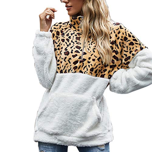 UMIPUBO Mujer Sudadera Tops Chaqueta Suéter Jersey Mujer Otoño Invierno Talla Grande Hoodie Sudadera Suelto Sólido Manga Larga con Capucha Tejido Oversize