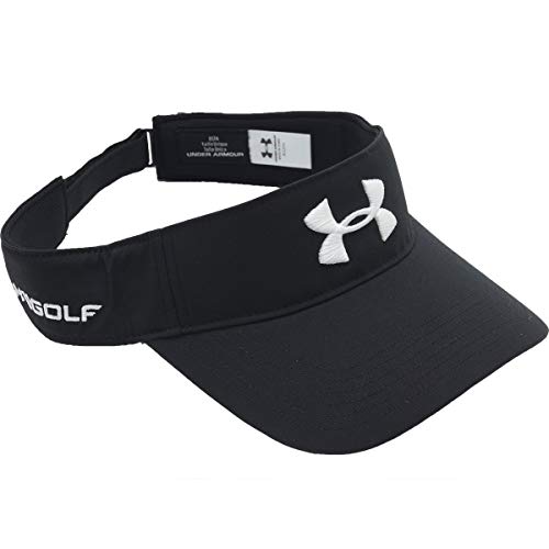 Under Armour Men's Core Golf Visor Gorras Con Visera De Corte Clásico, Gorra De Hombre Hombre Negro OSFA