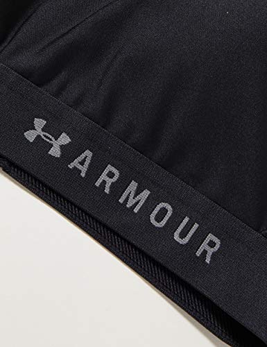 Under Armour Mujer Mid Crossback, Sujetador deportivo,Mujer, Negro (Grafito 001), Medium