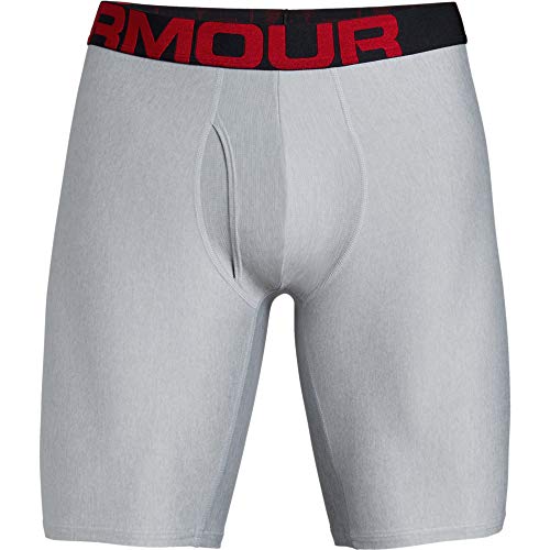 Under Armour Tech 9in 2 Pack Ropa Interior, Hombre, (Mod Gray Light Heather/Jet Gray Light Heather (011), M